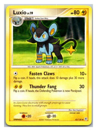 Luxio 52/130 Diamond & Pearl (Uncommon) (LP Condition)