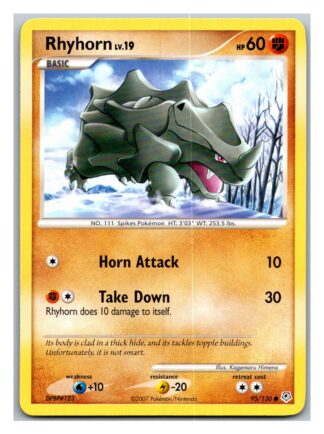 Rhyhorn 95/130 Diamond & Pearl (Common) (LP Condition)