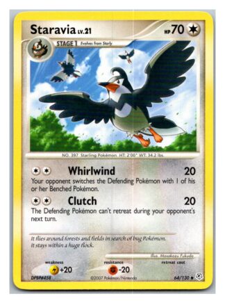 Staravia 64/130 Diamond & Pearl (Uncommon) (LP Condition)