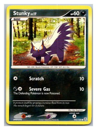 Stunky 102/130 Diamond & Pearl (Common) (P Condition)