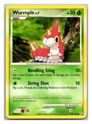 Wurmple 104/130 Diamond & Pearl (Common) (P Condition)
