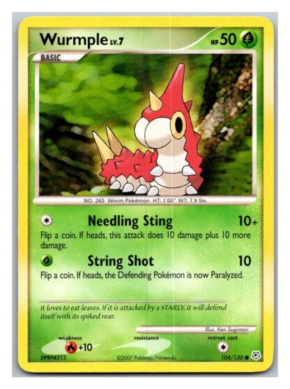 Wurmple 104/130 Diamond & Pearl (Common) (P Condition)