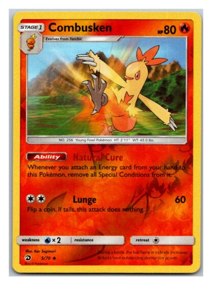 Combusken 5/70 Dragon Majesty (Reverse Holo) (Exc Condition)