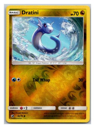 Dratini 35/70 Dragon Majesty (Reverse Holo) (Exc Condition)