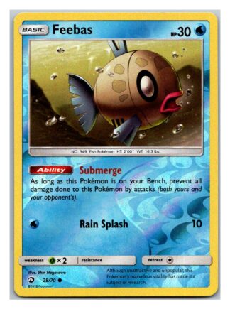 Feebas 28/70 Dragon Majesty (Reverse Holo) (Exc Condition)
