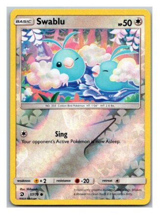Swablu 57/70 Dragon Majesty (Reverse Holo) (Exc Condition)