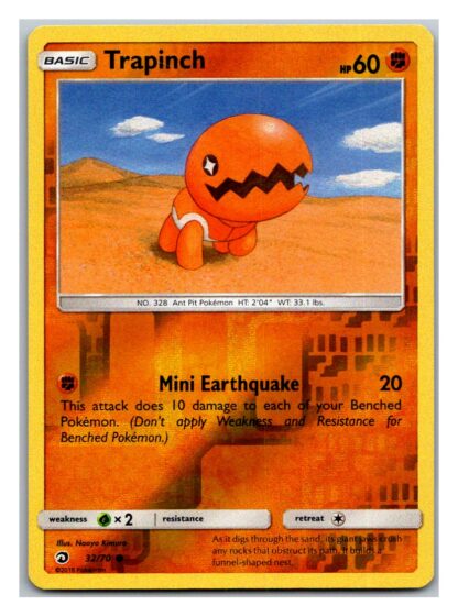 Trapinch 32/70 Dragon Majesty (Reverse Holo) (Exc Condition)