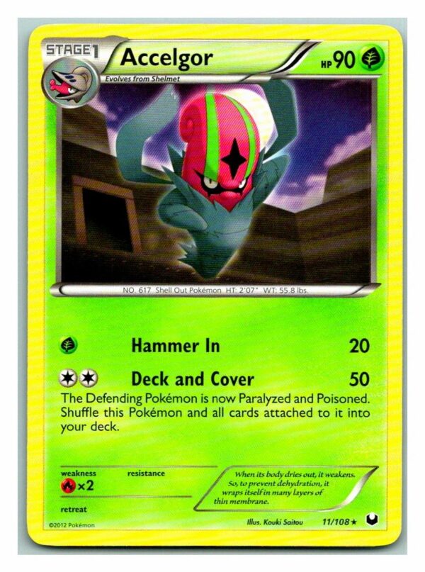 Accelgor 11/108 Dark Explorers (Rare) (Exc Condition)