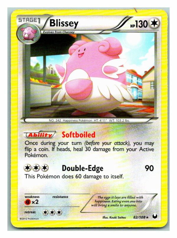 Blissey 82/108 Dark Explorers (Rare) (Exc Condition)