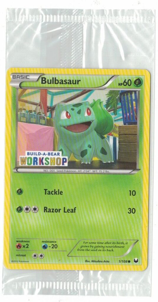 Bulbasaur 1/108 Build-A-Bear Workshop PROMO Dark Explorers SEALED