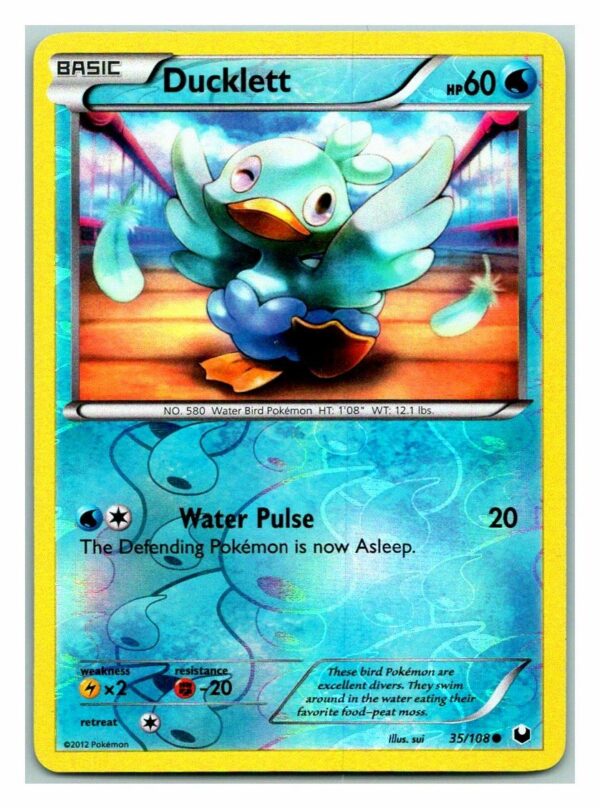 Ducklett 35/108 Dark Explorers (Reverse Holo) (Exc Condition)