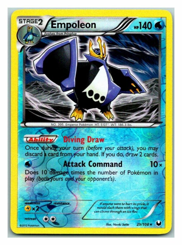 Empoleon 29/108 Dark Explorers (Holo) (Exc Condition)
