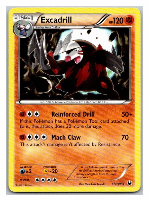 Excadrill 57/108 Dark Explorers (Rare) (Exc Condition)
