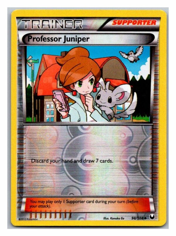 Professor Juniper 98/108 Dark Explorers (Reverse Holo) (Exc Condition)