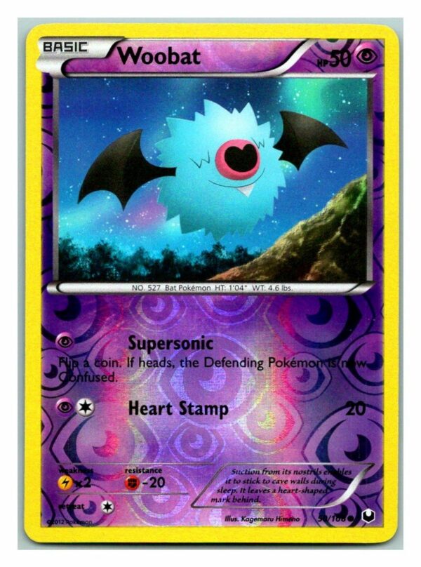 Woobat 50/108 Dark Explorers (Reverse Holo) (Exc Condition)