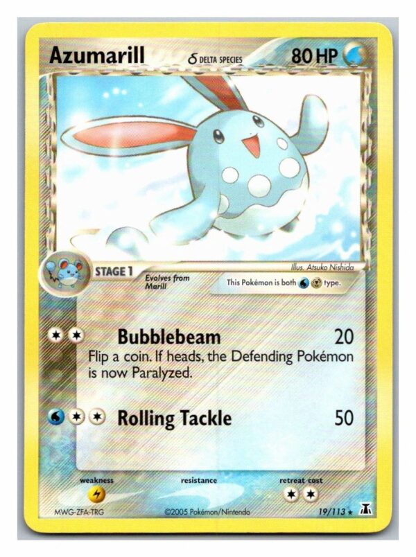 Azumarill 19/113 Delta Species (Rare) (Exc Condition)