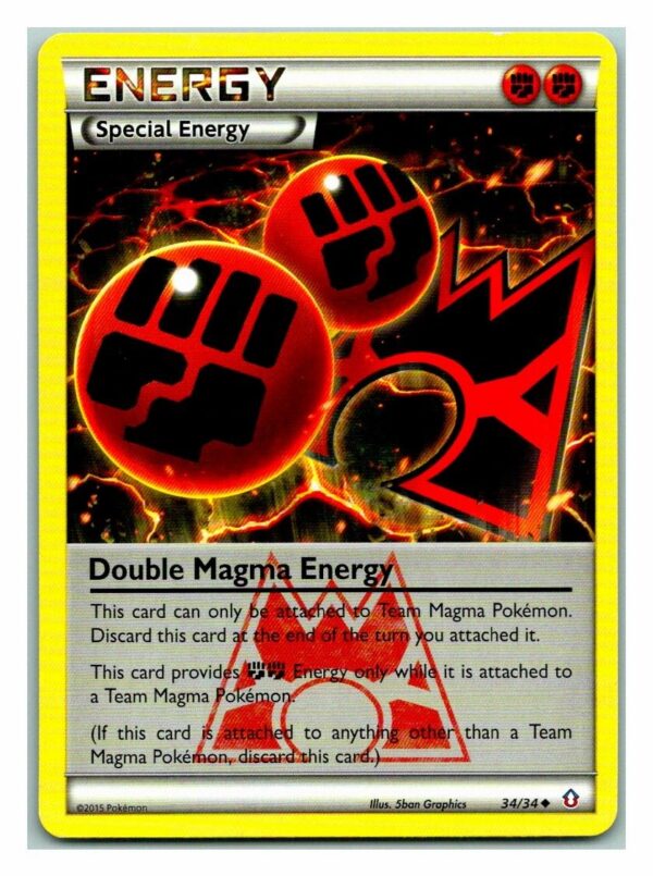 Double Magma Energy 34/34 Double Crisis (P Condition) (Uncommon)