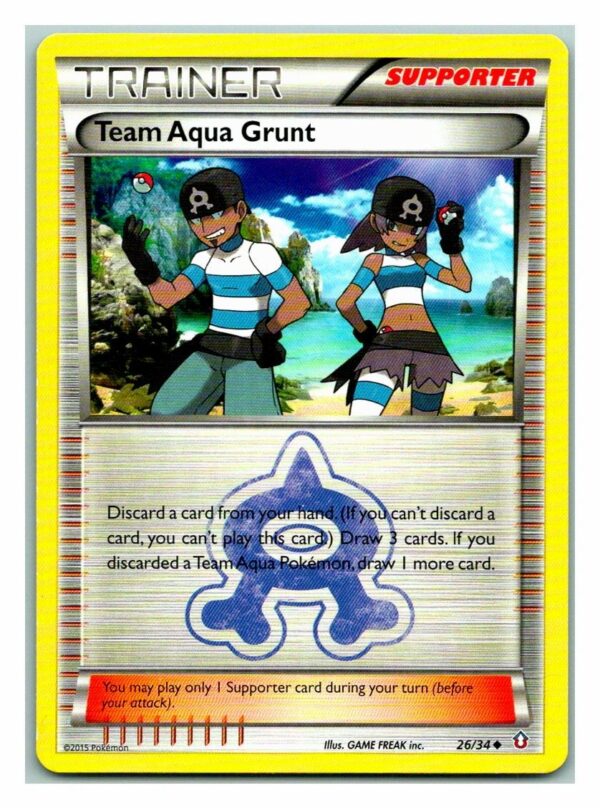 Team Aqua Grunt 26/34 Double Crisis (P Condition) (Uncommon)