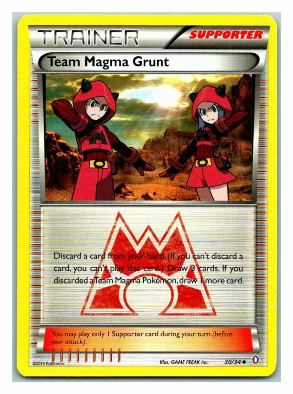 Team Magma Grunt 30/34 Double Crisis (P Condition) (Uncommon)