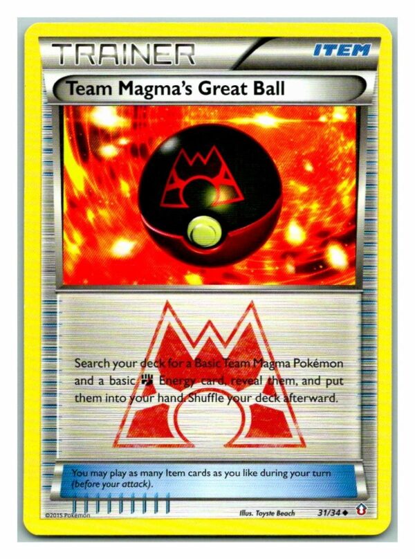Team Magma's Great Ball 31/34 Double Crisis (Exc Condition) (Uncommon)
