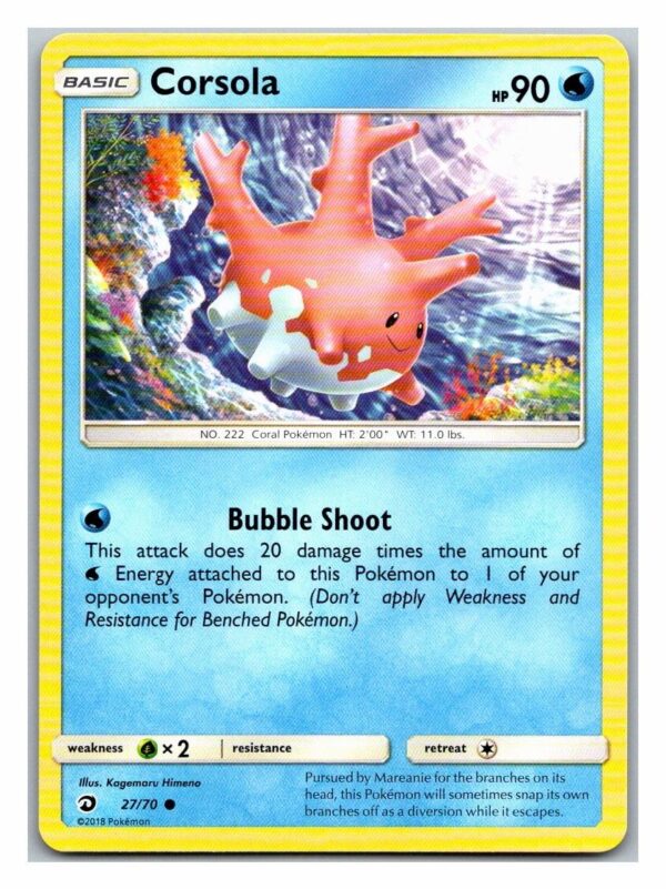 Corsola 27/70 Dragon Majesty (Common) (Exc Condition)