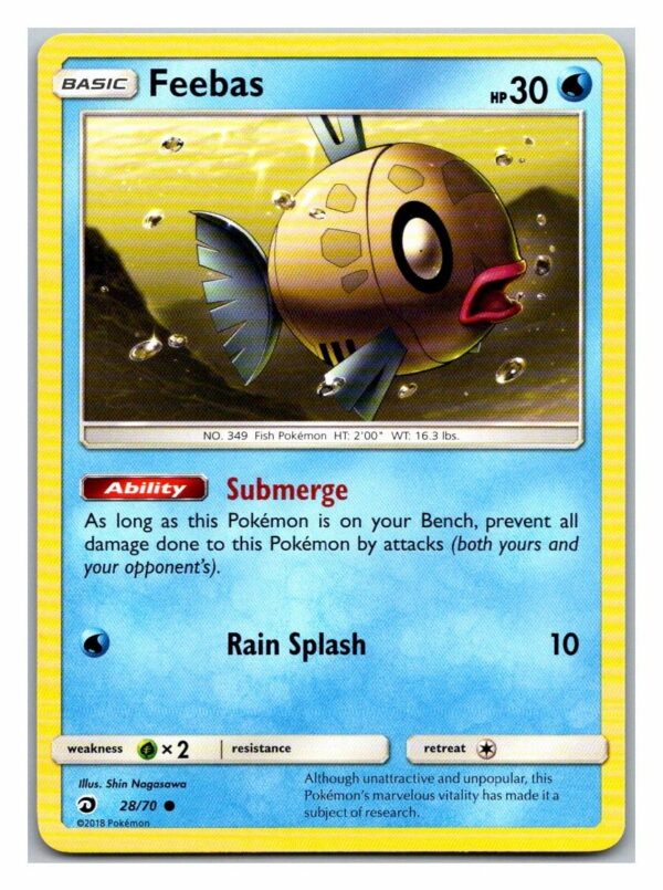 Feebas 28/70 Dragon Majesty (Common) (Exc Condition)