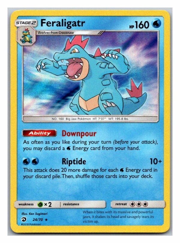 Feraligatr 24/70 Dragon Majesty (Holo) (Exc Condition)