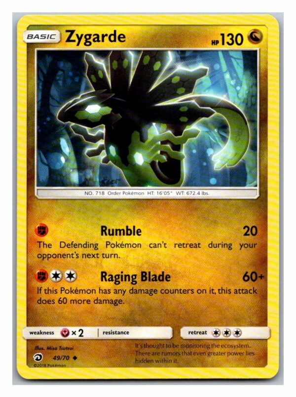 Zygarde 49/70 Dragon Majesty (Uncommon) (Exc Condition)