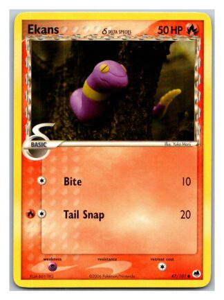 Ekans 47/101 Dragon Frontiers (Common) (P Condition)