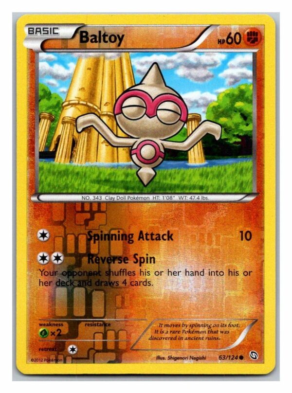Baltoy 63/124 Dragons Exalted (Reverse Holo) (Exc Condition)