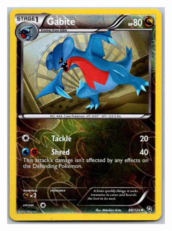 Gabite 88/124 Dragons Exalted (Reverse Holo) (Exc Condition)