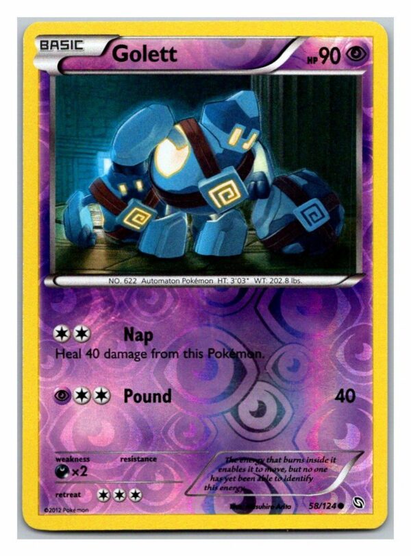 Golett 58/124 Dragons Exalted (Reverse Holo) (Exc Condition)