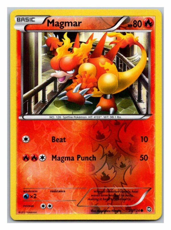 Magmar 20/124 Dragons Exalted (Reverse Holo) (Exc Condition)