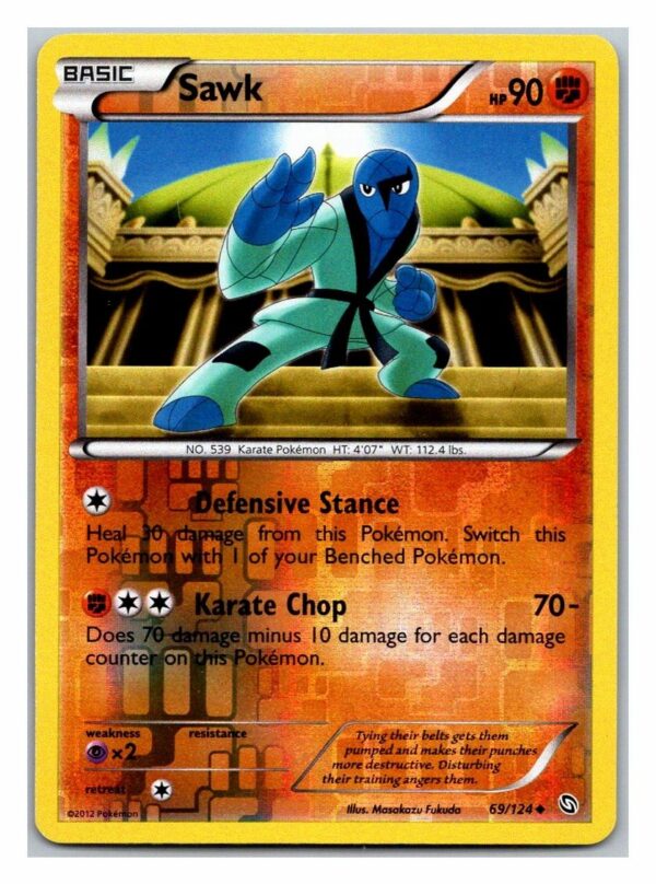Sawk 69/124 Dragons Exalted (Reverse Holo) (Exc Condition)