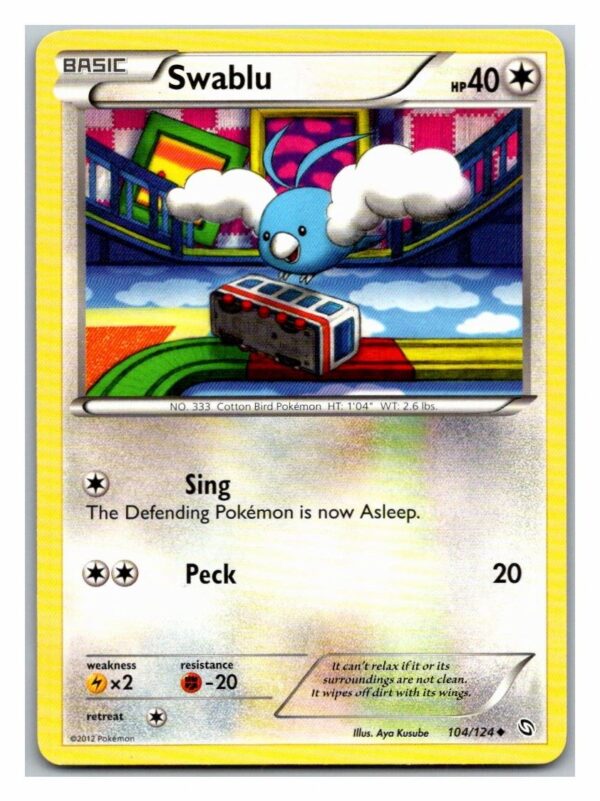 Swablu 104/124 Dragons Exalted (Uncommon) (Exc Condition)