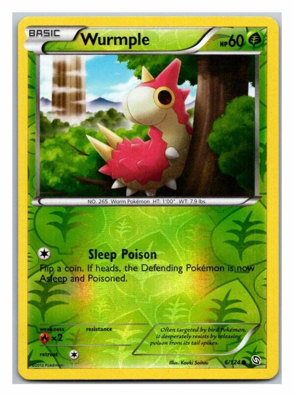 Wurmple 6/124 Dragons Exalted (Reverse Holo) (Exc Condition)