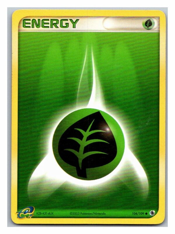 Grass Energy 104/109 EX Ruby & Sapphire (Common) (Exc Cond)