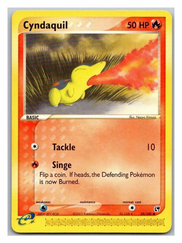 Cyndaquil 59/100 EX Sandstorm (Common) (Exc Cond)