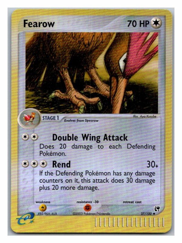 Fearow 37/100 EX Sandstorm (Reverse Holo) (Exc Cond)