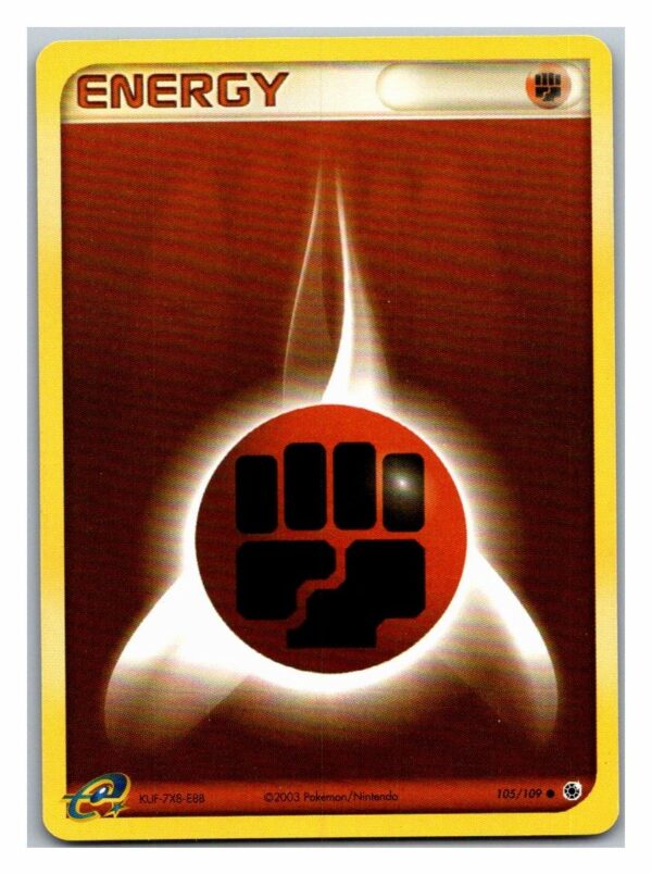 Fighting Energy 105/109 Ruby & Sapphire (Common) (Exc Cond)