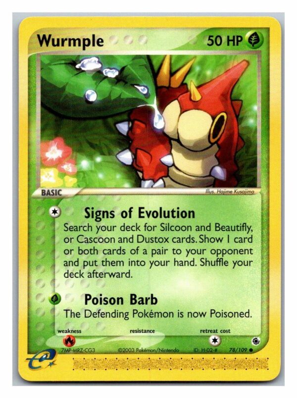 Wurmple 78/109 Ruby & Sapphire (Common) (LP Cond)