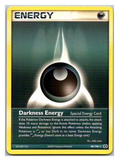Darkness Energy 86/106 EX Emerald (Rare) (LP Condition)