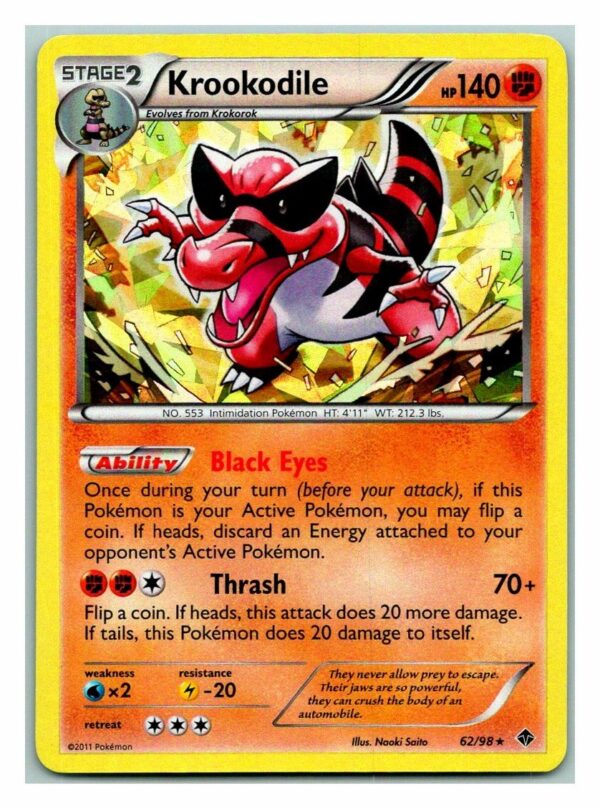 Krookodile 62/98 Emerging Powers (Holo) (Exc Condition)