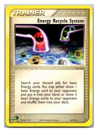 Energy Recycle System 84/97 Ex Dragon (Uncommon) (Exc Cond)
