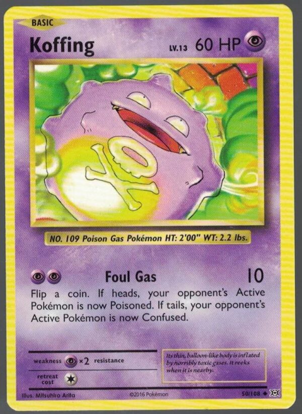Koffing 50/108 Evolutions (Uncommon) (Exc Condition)