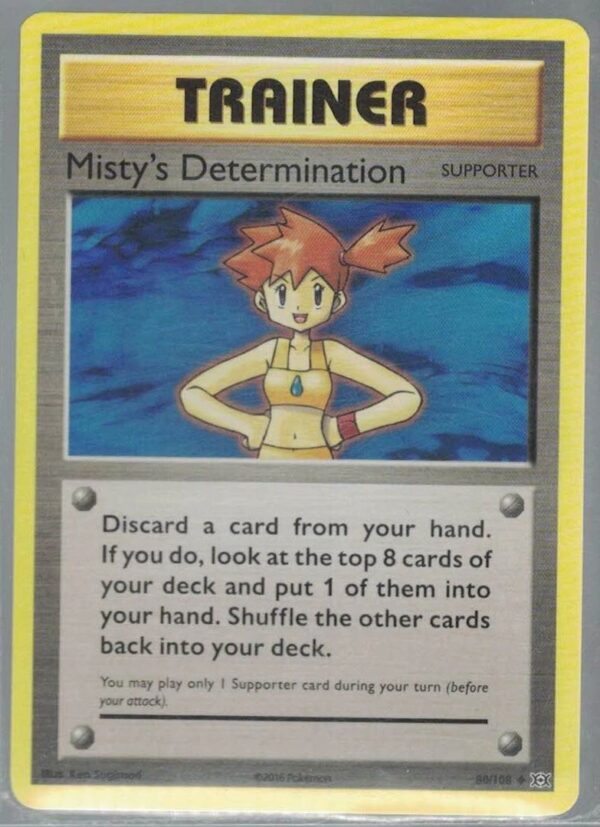 Misty's Determination 80/108 Evolutions (Uncommon) (Exc Condition)