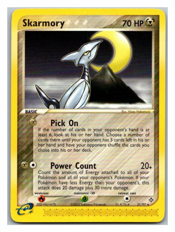 Skarmory 21/97 Ex Dragon (Rare) (LP Cond)