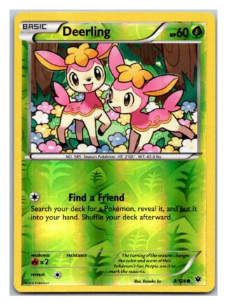 Deerling 8/124 Fates Collide (Reverse Holo) (Exc Condition)