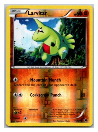 Larvitar 41/124 Fates Collide (Reverse Holo) (Exc Condition)