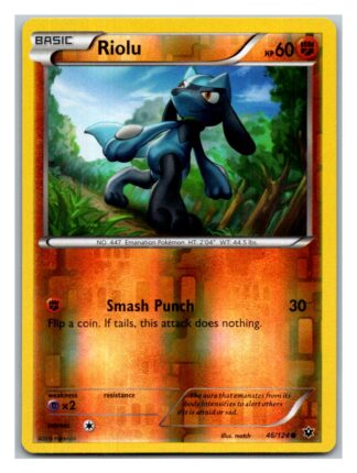 Riolu 46/124 Fates Collide (Reverse Holo) (Exc Condition)